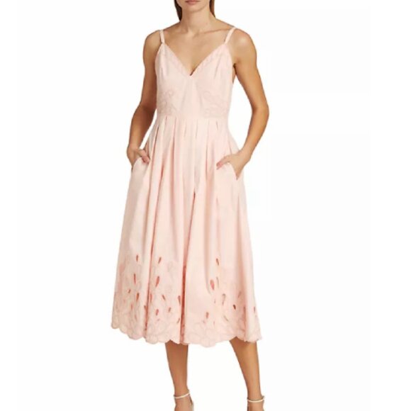 cinq sept maude cotton embroidered dress Maude Embroidered A-Line Dress (Women)